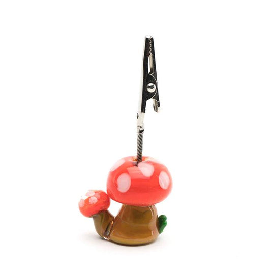 Empire Glassworks alligator clip- 3.25''- mushroom