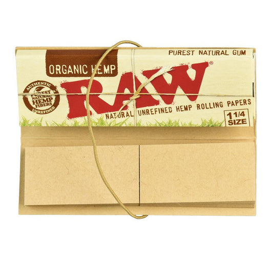 Raw Organic Hemp 1-1/4 Connoisseur Rolling Papers