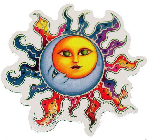 4.75" Dan Morris Sun & Moon Sticker