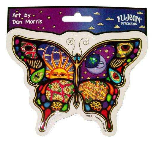 5" Dan Morris Night & Day Butterfly-Shaped Sticker