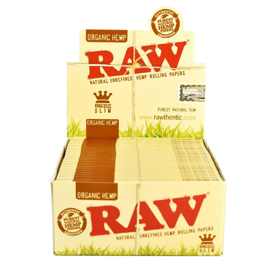 Raw Organic Hemp Kingsize Slim Rolling Papers