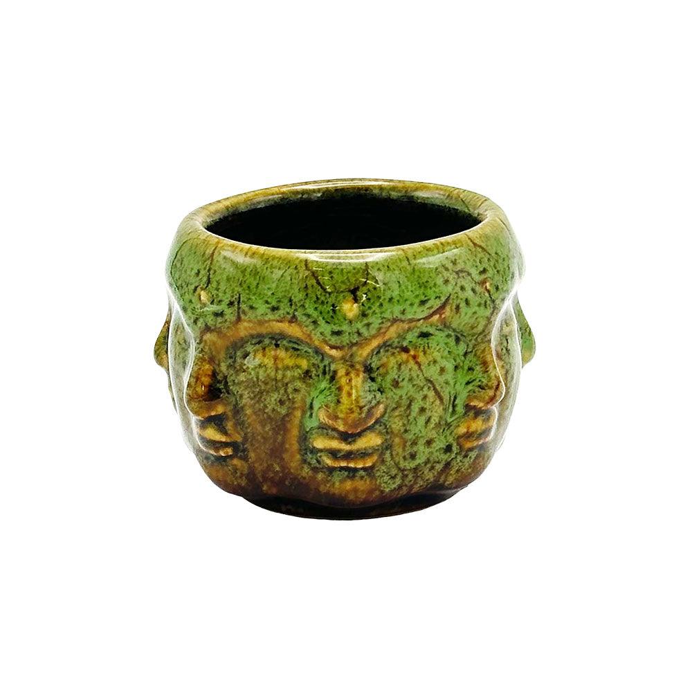 Buddha Faces Ceramic Shot Glass | 4oz