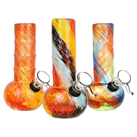 Celebrate Joy Soft Glass Water Pipe | 6" | Colors Vary