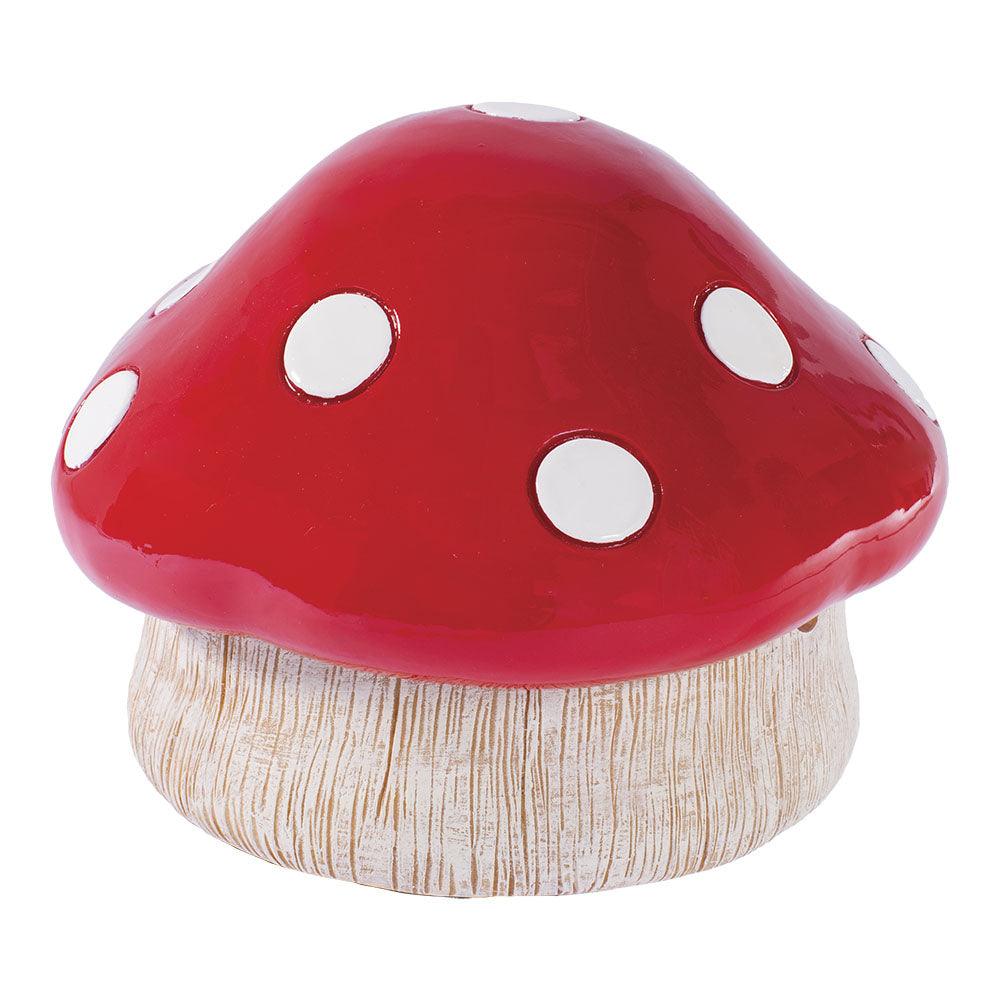 Fujima Red Mushroom Covered Ashtray | 4.75"