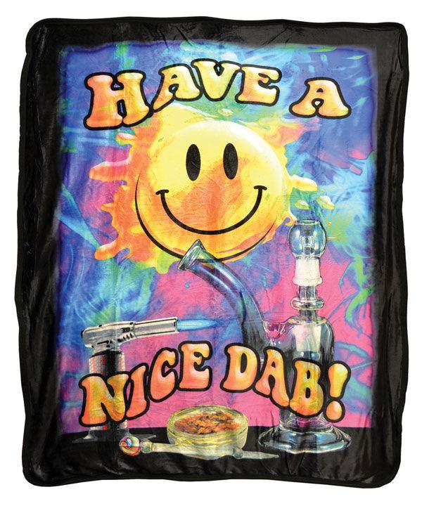 Have a Nice Dab Fleece Blanket - Medium Weight / 50"x60"