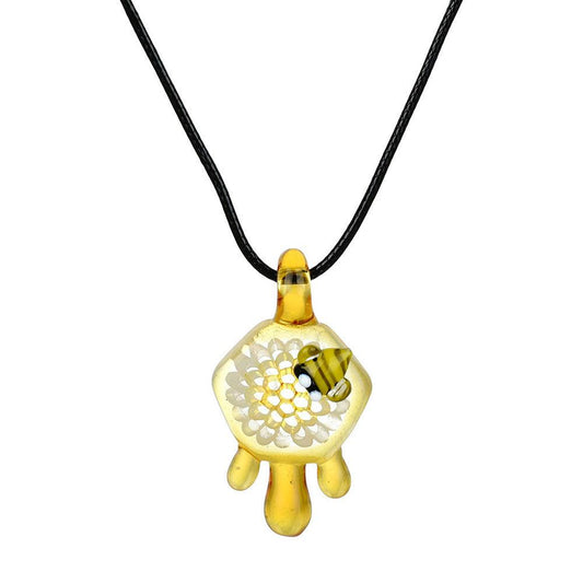 Honey Bee Drippin' Pendant Necklace | 19" COLORS VARY