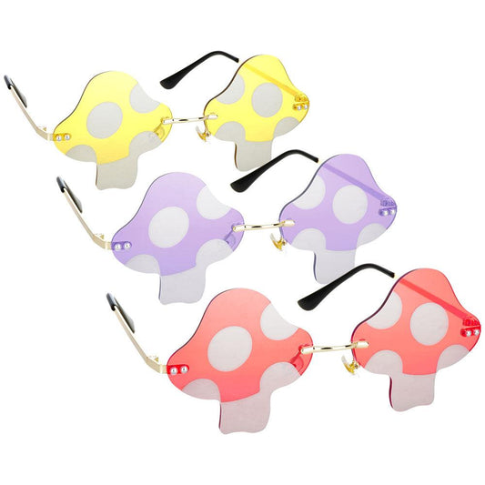 Fun-guy Spectacles Mushroom Novelty Sunglasses | Assorted Colors