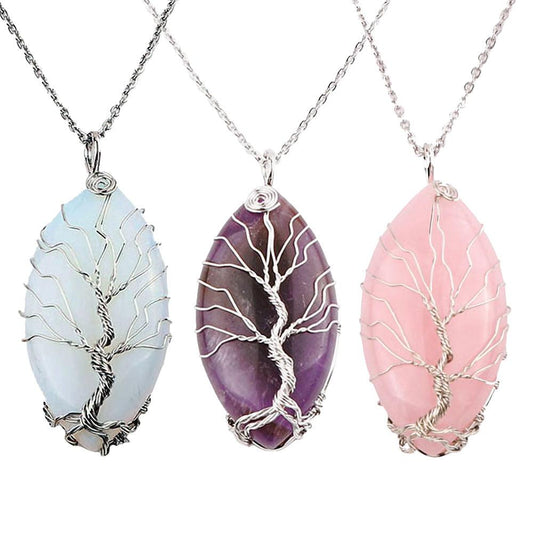 Oval Tree Of Life Necklace | 19"