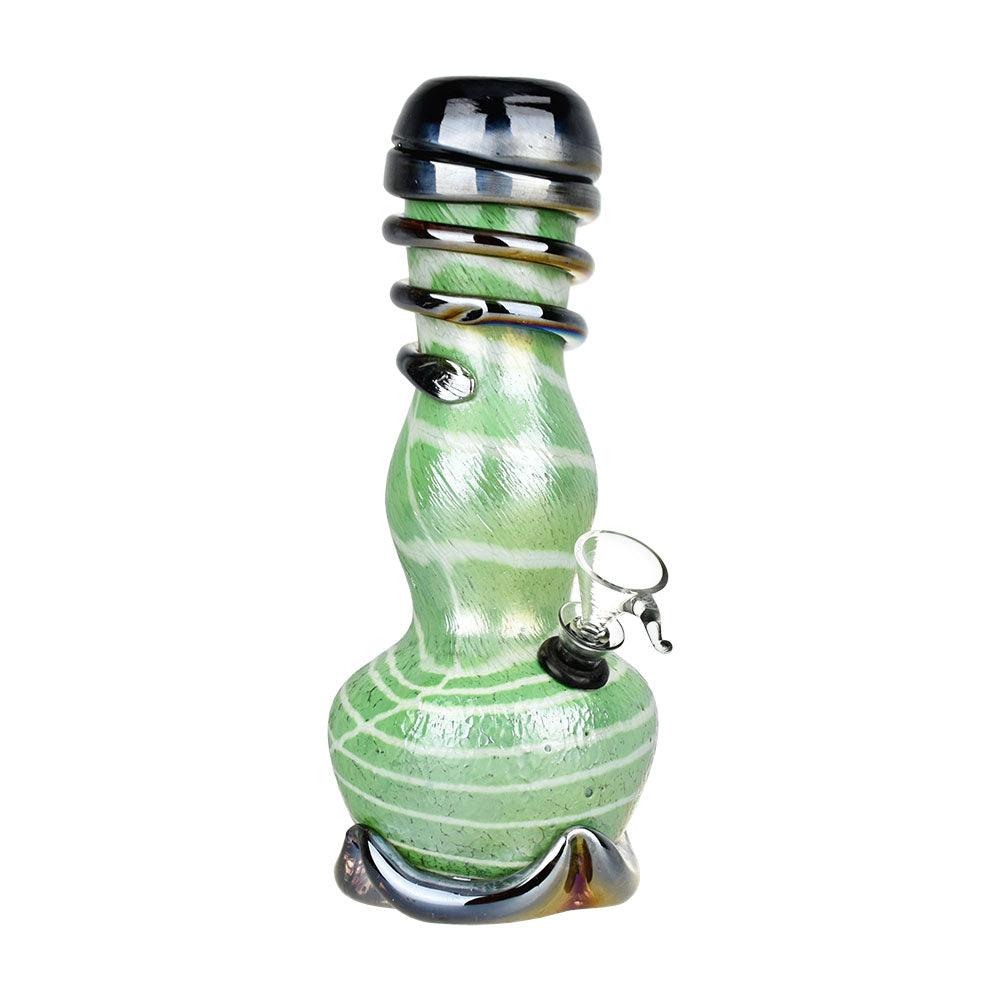 Phunky Fumed Striped Soft Glass Water Pipe | 8.5" | Colors Vary