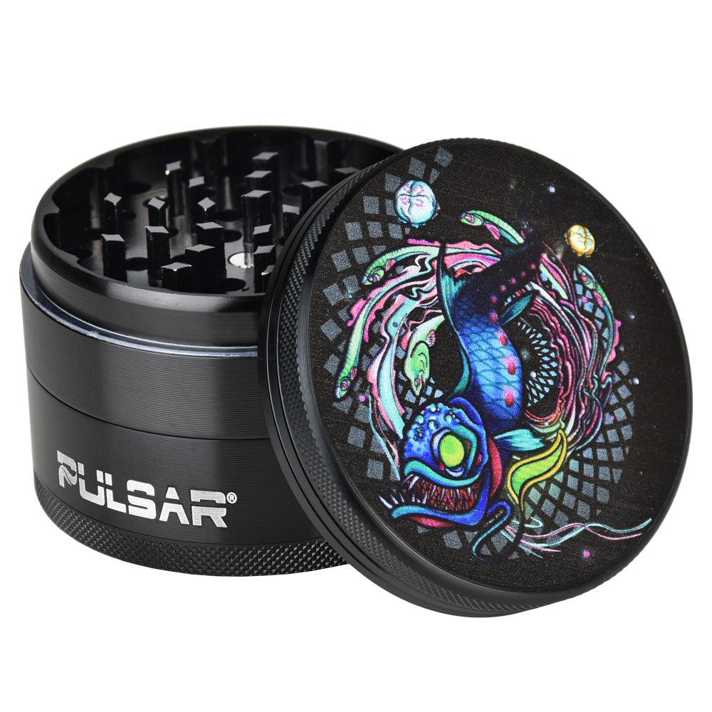 Pulsar Artist Series Grinder | Psychedelic Dragonfish | 4pc | 2.5"