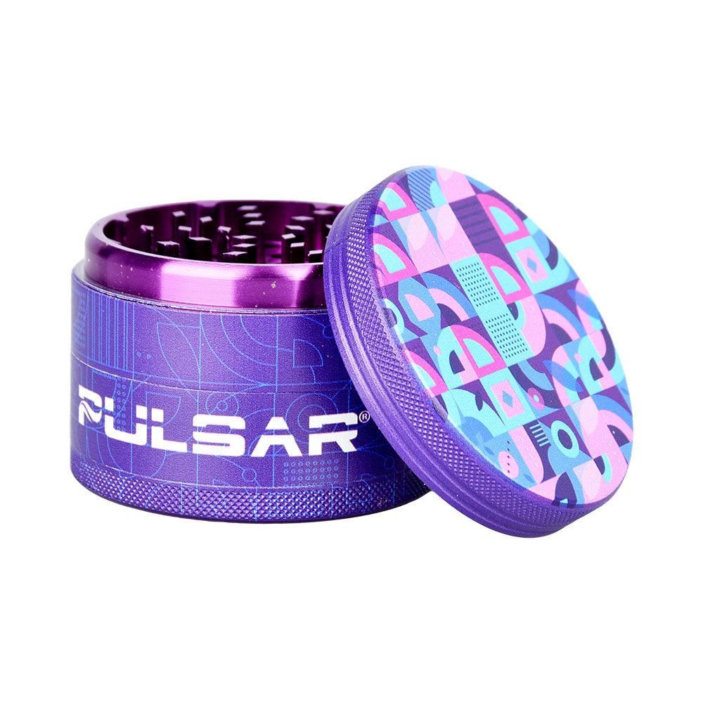 Pulsar Artist Series Grinder w/ Side Art| 4pc | 2.5" | Assorted Designs | 6pc Display