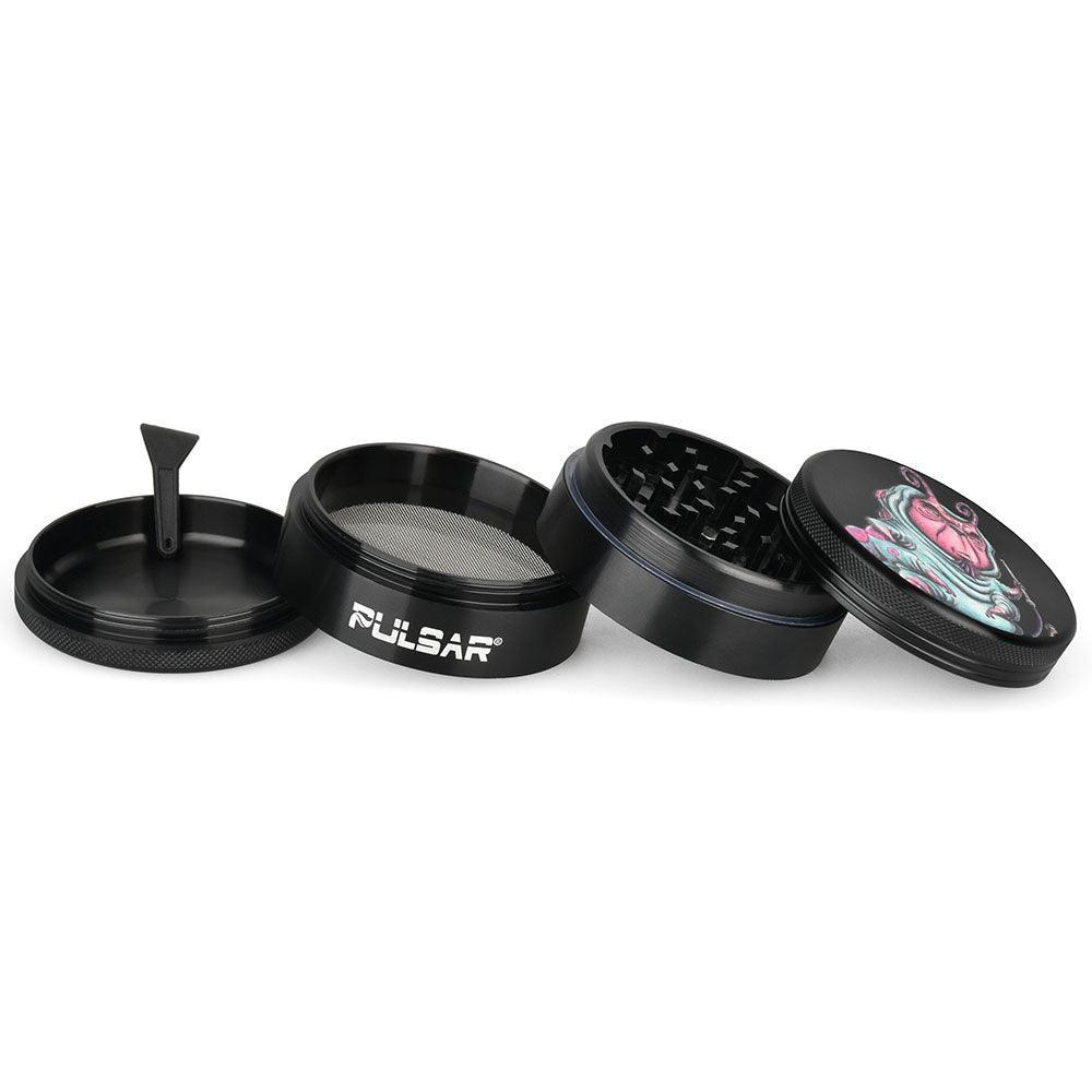 Pulsar Artist Series Metal Grinder | Malice Caterpillar | 4pc | 2.5"