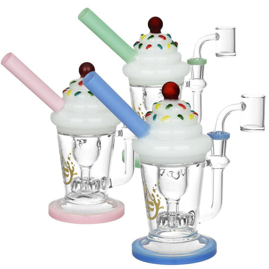 Pulsar Cherry On Top Dab Rig | 7" | 14mm F | Colors Vary