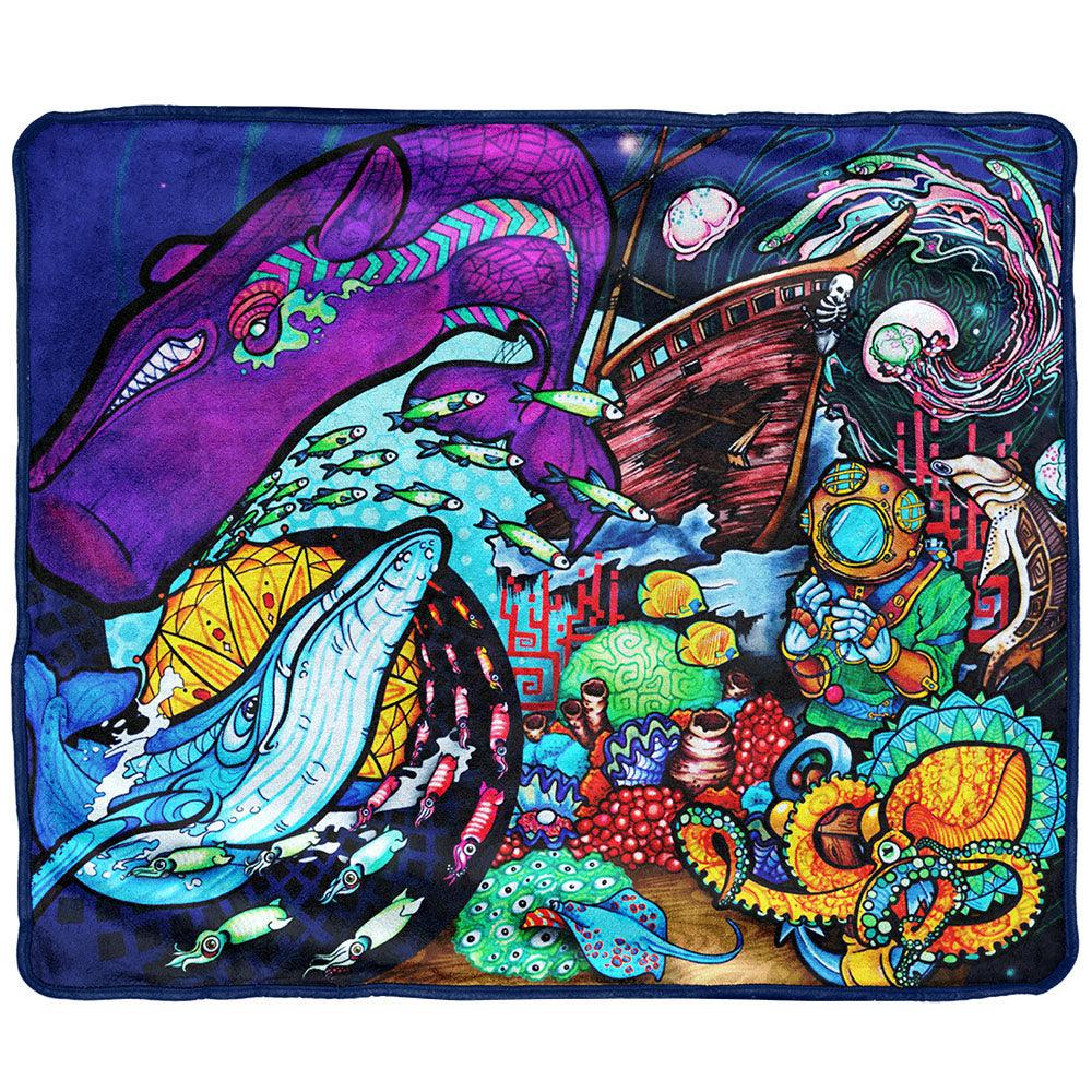 Pulsar Fleece Throw Blanket