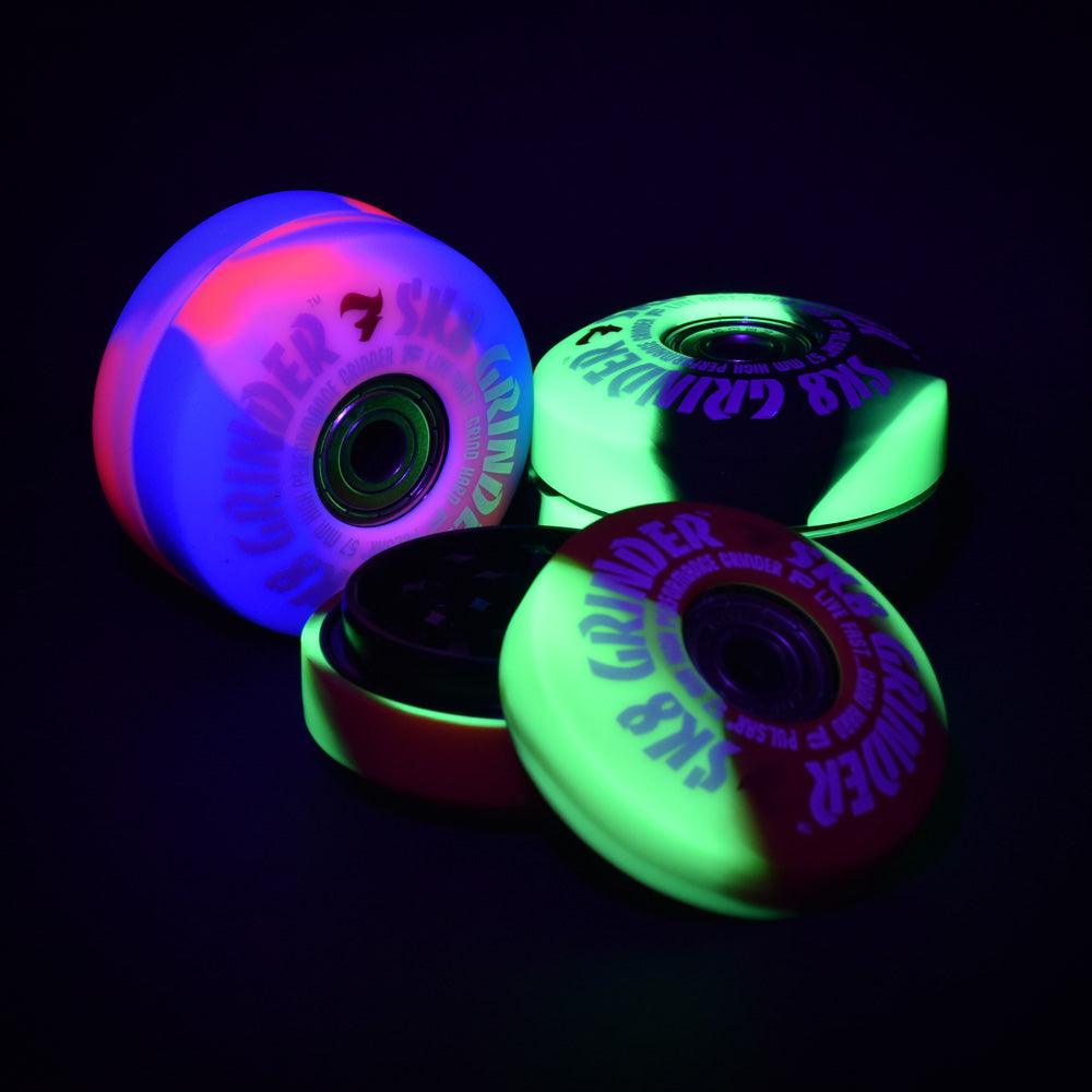 Pulsar SK8 Grinder | 3pc | 2.2"| Swirl Colors