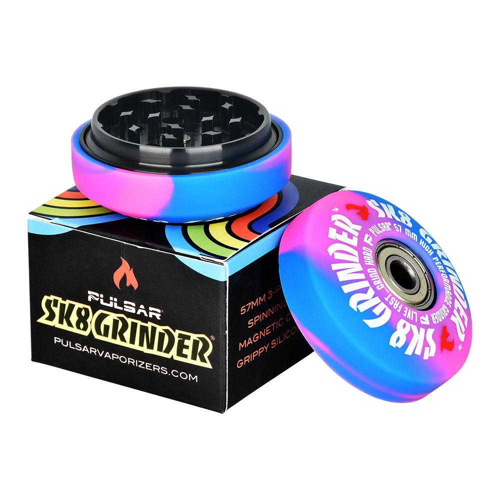 Pulsar SK8 Grinder | 3pc | 2.2"| Swirl Colors