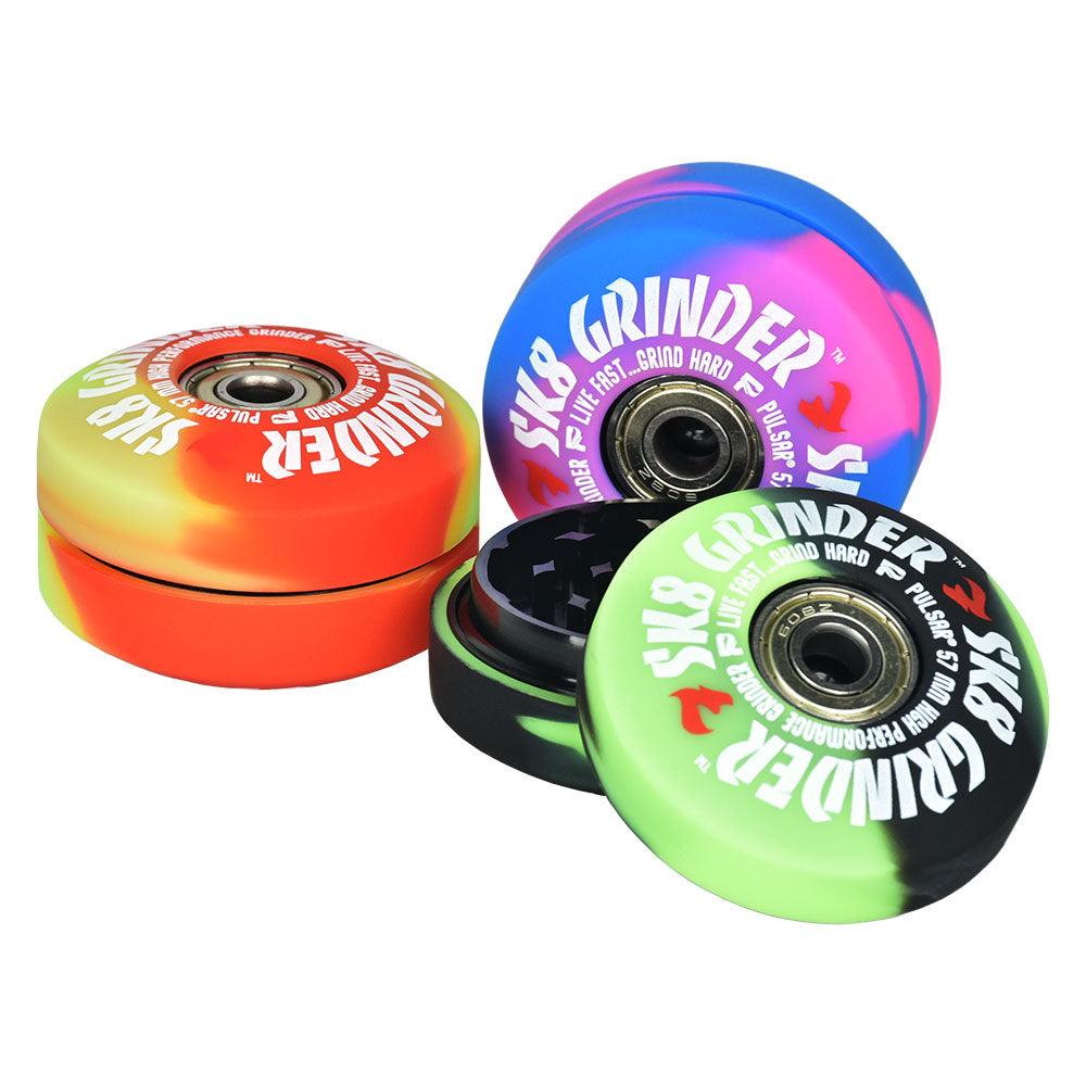 Pulsar SK8 Grinder | 3pc | 2.2"| Swirl Colors