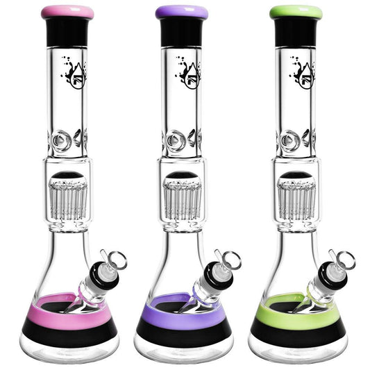 Pulsar Stack Jellyfish Perc Water Pipe | 17" | 14mm F | Colors Vary