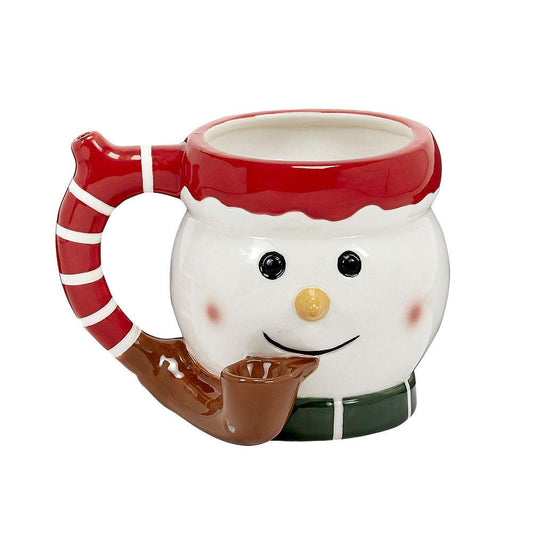 Roast & Toast Smoking Snowman Ceramic Pipe Mug | 17oz