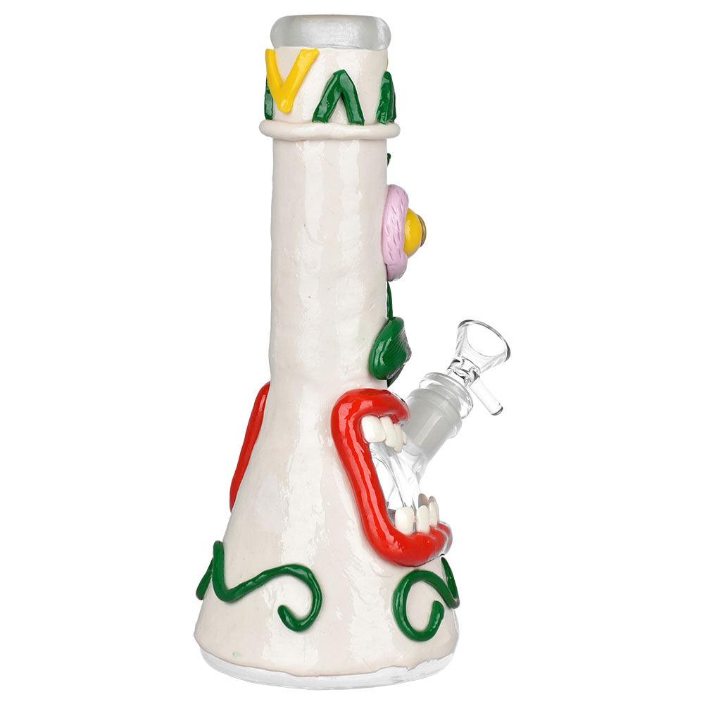 Screamin' Tiki 3D Painted Beaker Water Pipe | 9.75" | Designs Vary