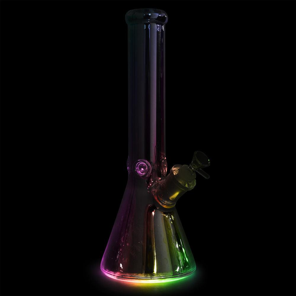 Space Party Beaker Water Pipe w/ LED Light | 14"