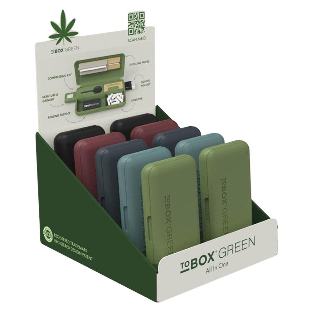 TOBOX Green All In One Rolling Box | 5.7"x3" | Asst Colors