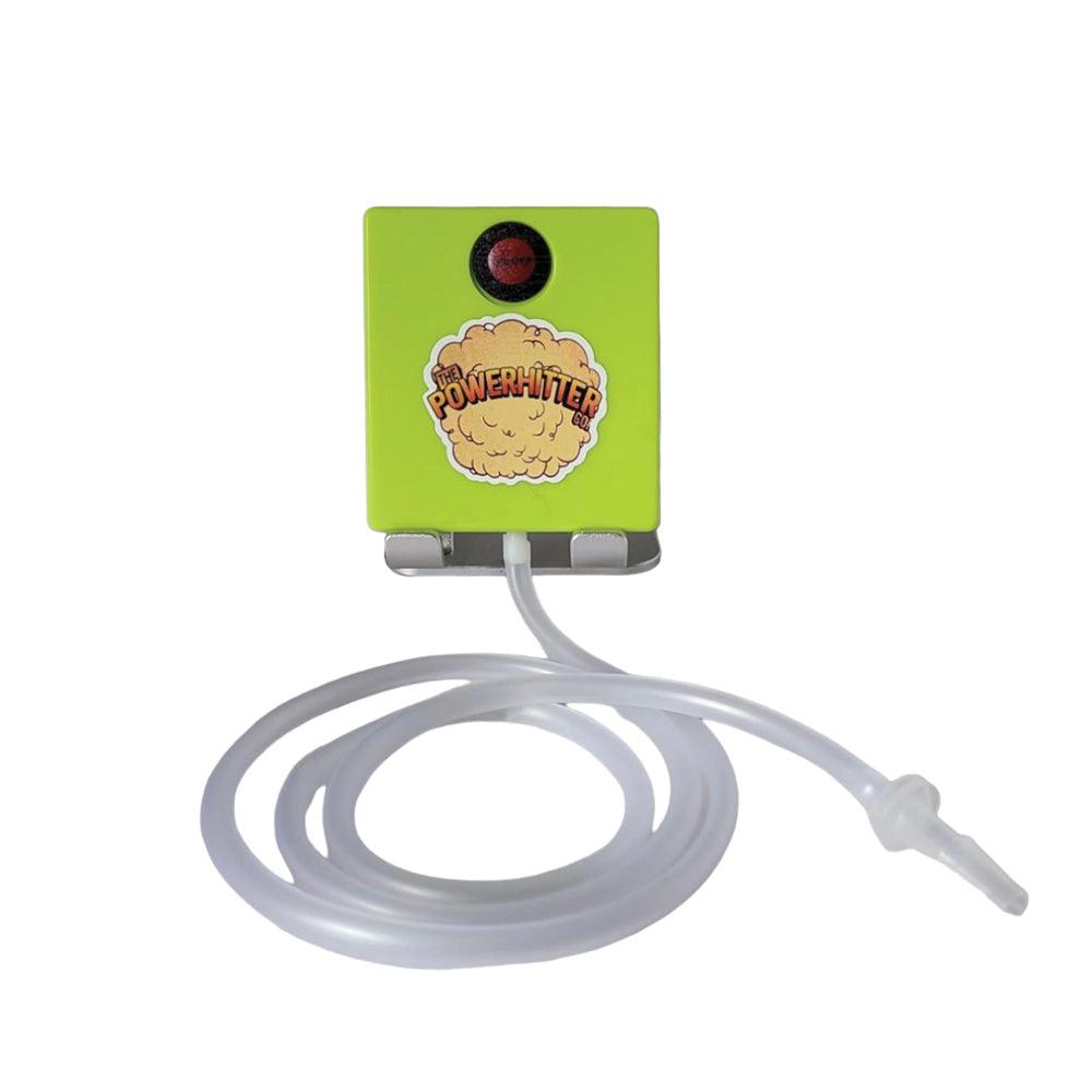 The PowerHitter Smoking System w/ Mini Auto Pump | Glow in the Dark Blue