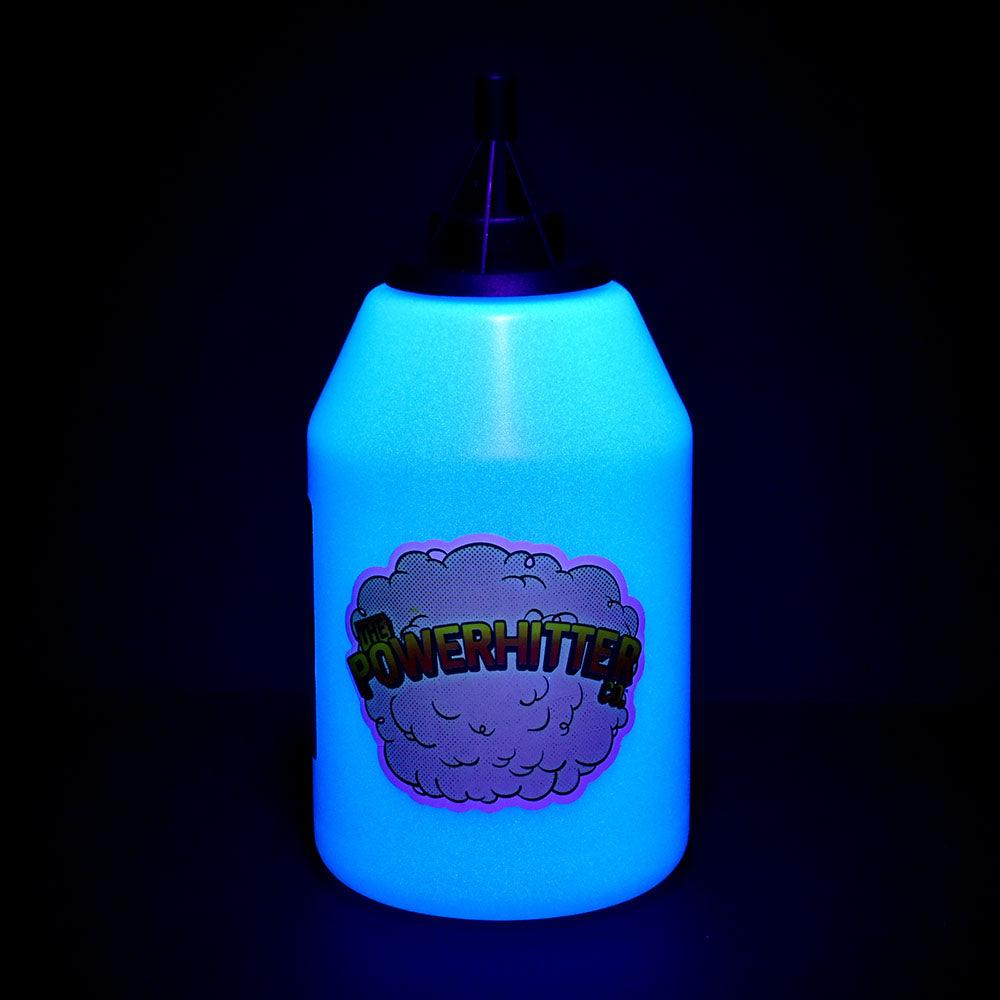 The PowerHitter Smoking System w/ Mini Auto Pump | Glow in the Dark Blue