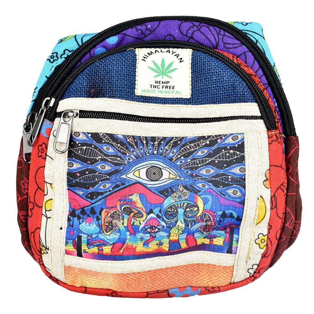 ThreadHeads Tie Dye Eye In The Sky Pactchwork Sling Bag | 9" x 8"