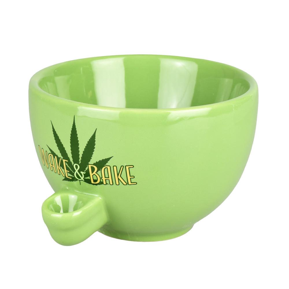 Wake and Bake Ceramic Bowl Pipe | 18oz