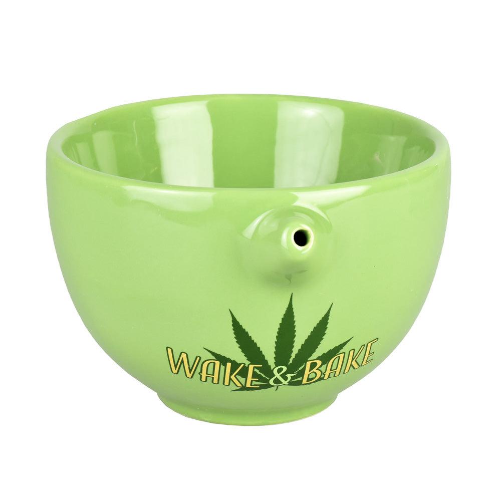 Wake and Bake Ceramic Bowl Pipe | 18oz