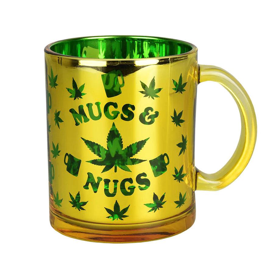 Mugs & Nugs Metallic Glass Coffee Mug