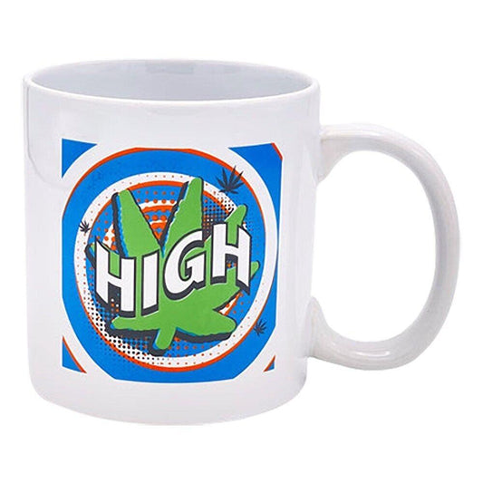 High (Pop Art) Ceramic Coffee Mug - 22oz