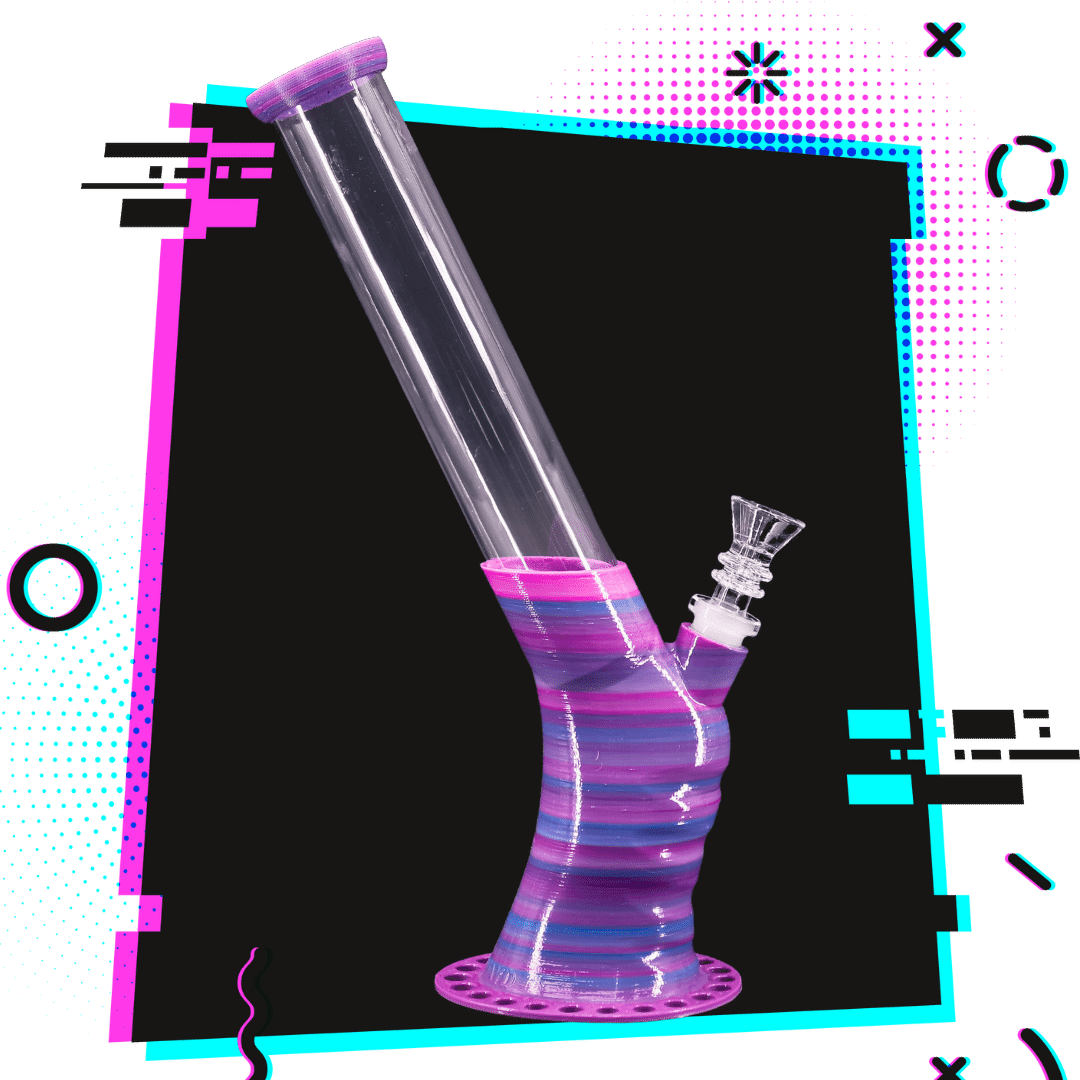 Bent Dreams 12" Shatterproof Water Pipe