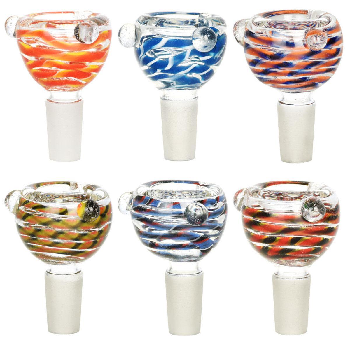 Glass on Glass Herb Slide Bowl- COLORS VARY-