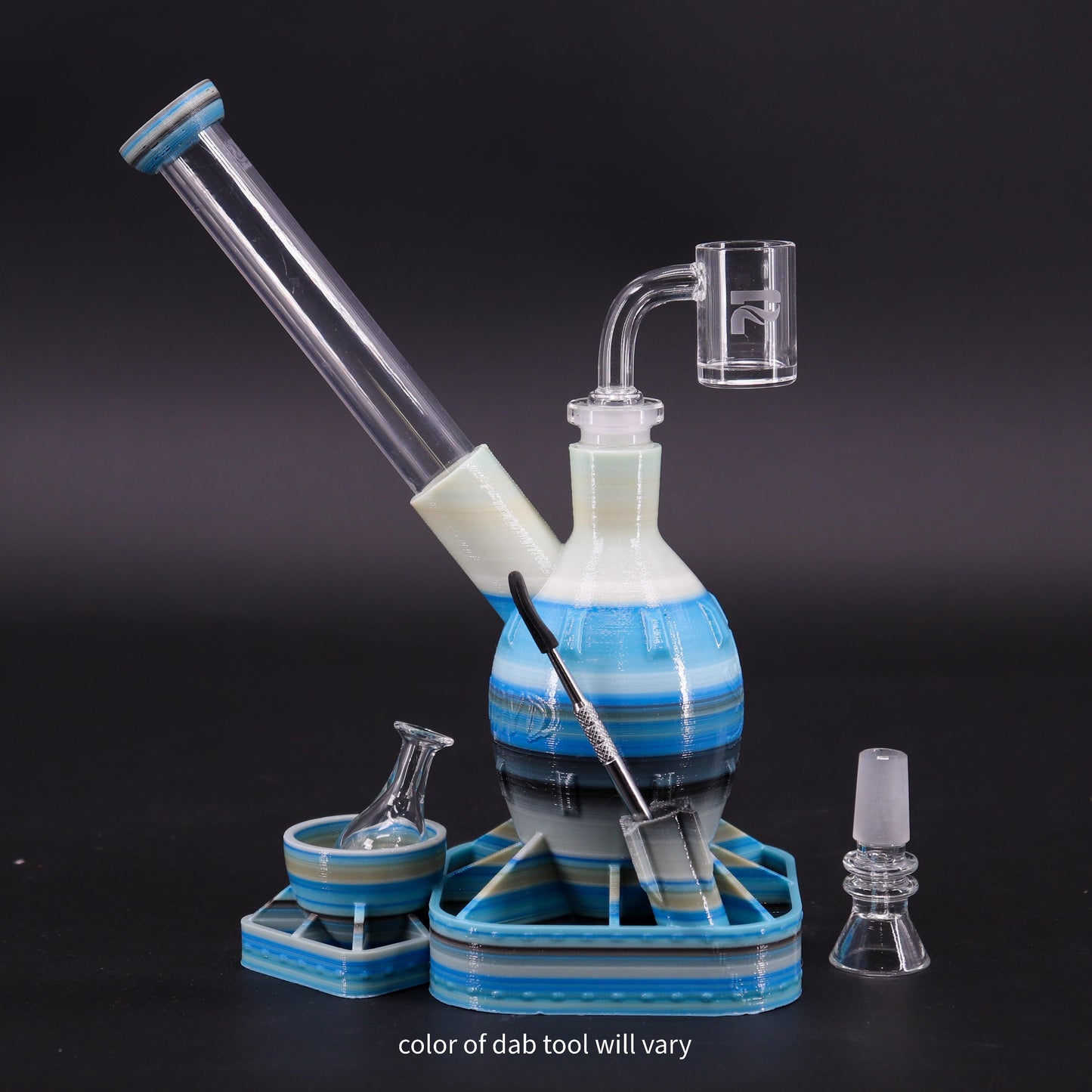 A-Bomb 2.0 shatterproof dab rig with quality quartz banger nail Mountain Range