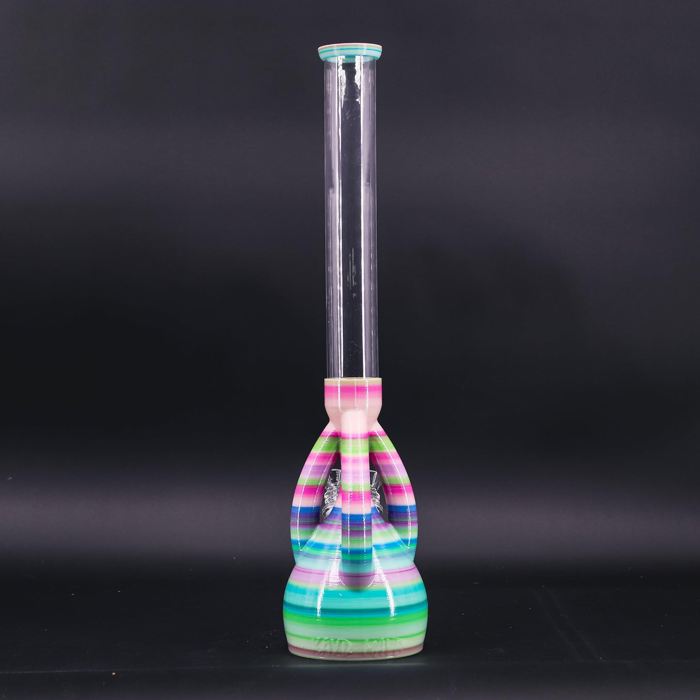 Summertime Bubble Gum color of The Duo - Amazing 3D Printed Water Pipe by Kayd Mayd.