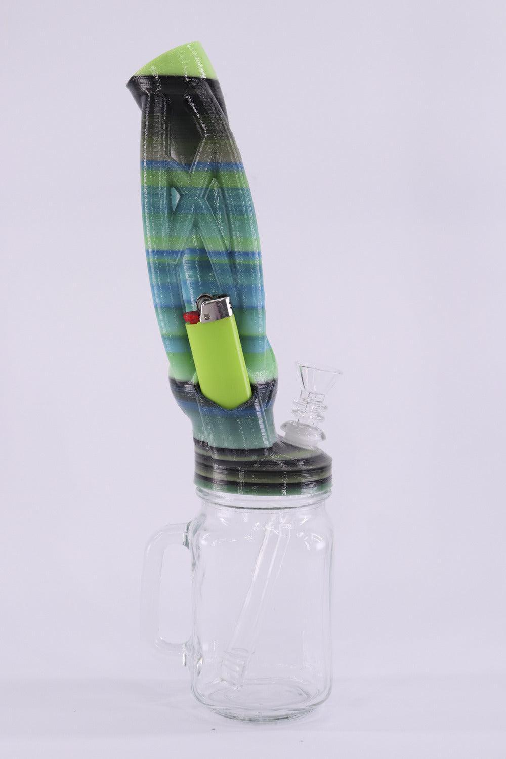 The Archer Mason Jar Water Pipe