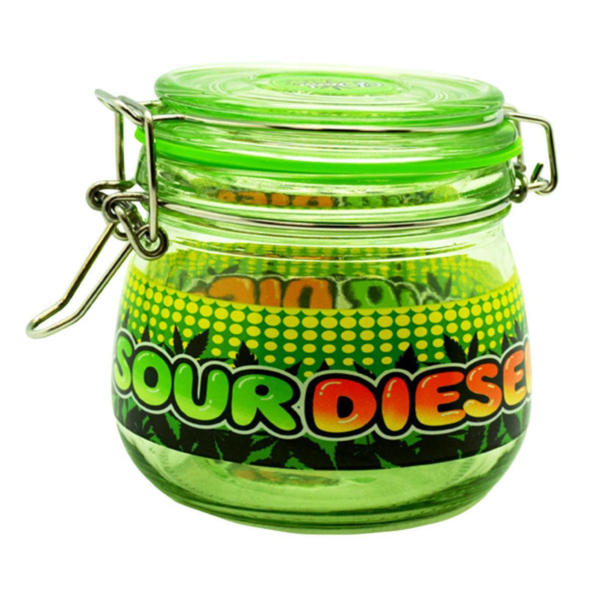 Sour Diesel Dank Tank Airtight Glass Storage Jar