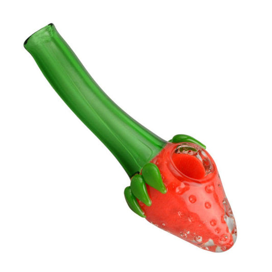 Strawberry Blossom Glass Hand Pipe