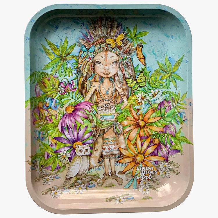 Custom Tin Rolling Tray - Indian Giver