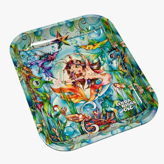 Custom Tin Rolling Tray - Pandora's Fjord