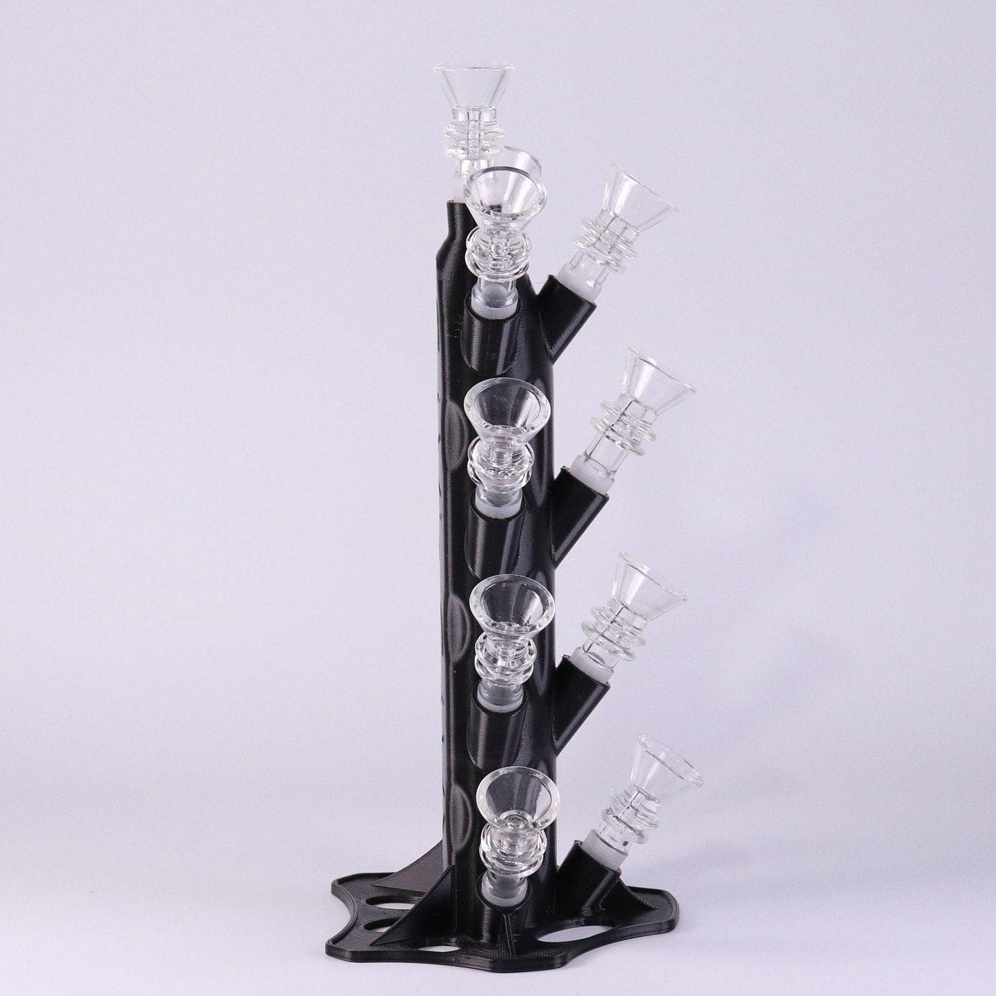 Bowl Tree/Glass Display/14mm holds 13 pieces/Black/Glass Accessory