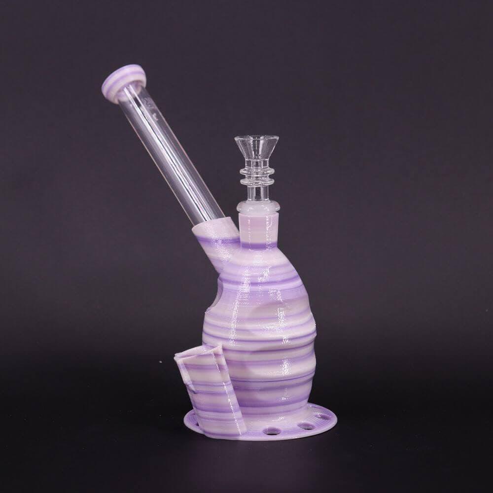 A-Bomb 3D Printed Water Pipe CRÈME DE PURPLE