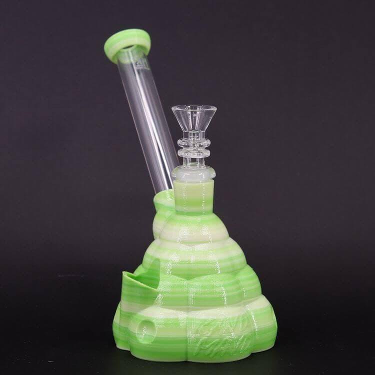 Crème De Lime color of Cotton Mouth - Amazing 3D Printed Water Pipe by Kayd Mayd