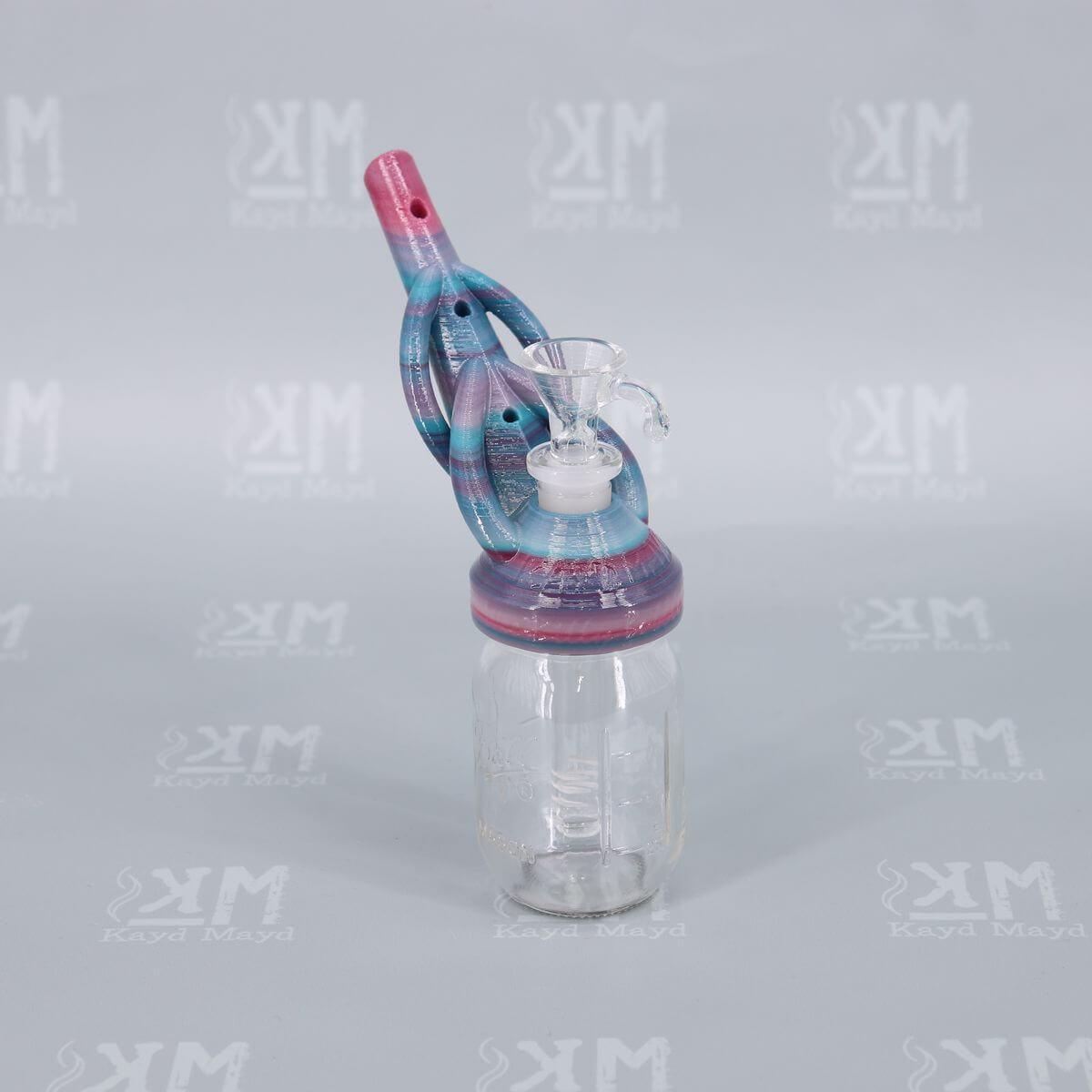 Coral Sea color of Wee Billy Bubbler No. 2 - Amazing 3D Printed Water Pipe by Kayd Mayd