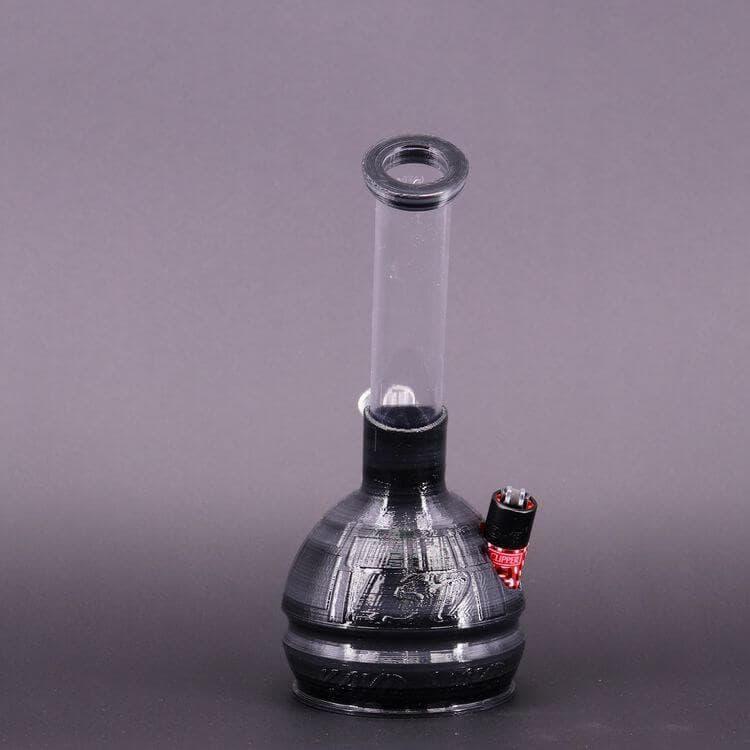 Little Star of Death 3D Printed Water Pipe Black